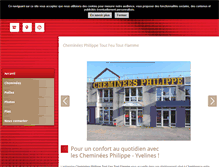 Tablet Screenshot of cheminees-poeles-orgeval.fr